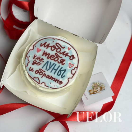 Бенто-торт Люблю тебя как до луны