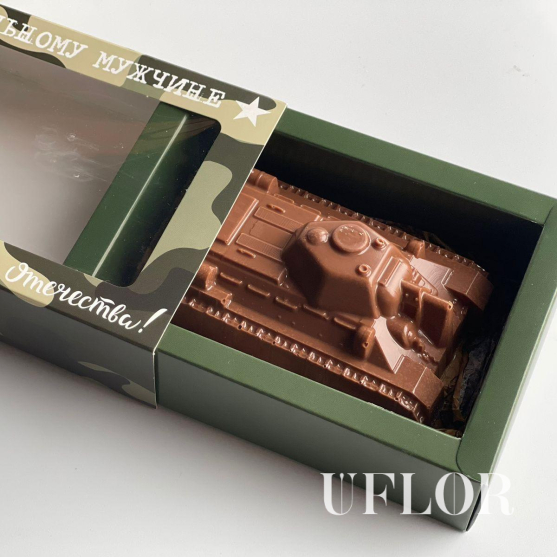 Шоколад дубайский в виде танка