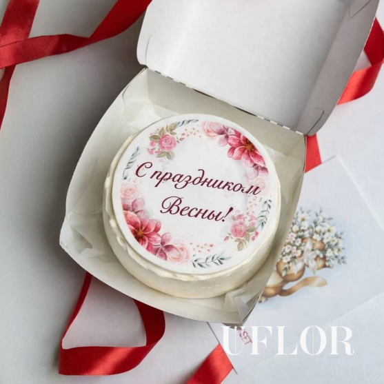 Бенто-торт С праздником весны